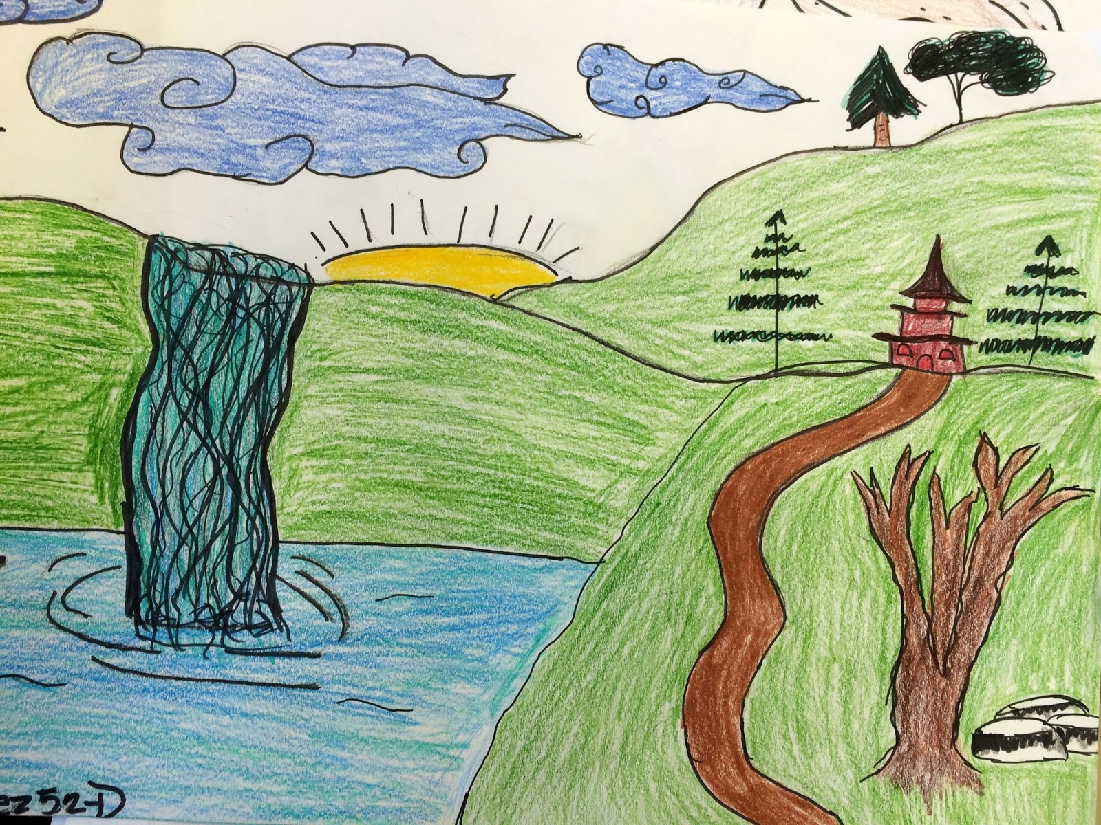 1600x1200 the helpful art teacher the art of the brush - Chinese Landscape Drawing