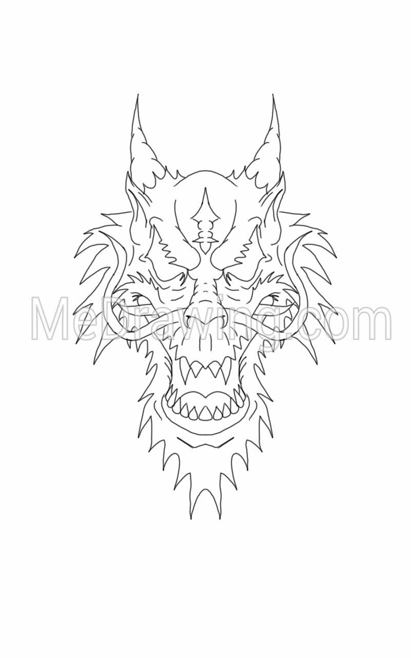 800x1280 Huge Collection Of 'chinese Lion Head Drawing' Download More Than - Chinese Lion Drawing