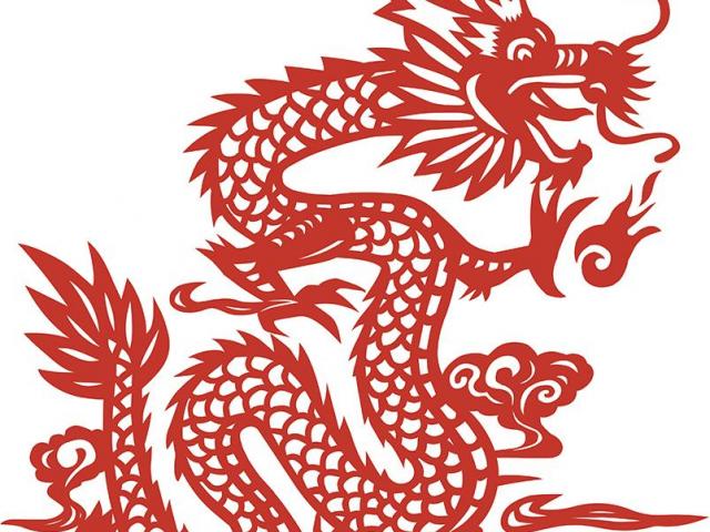 640x480 Chinese Dragon Drawing - Chinese Lion Drawing