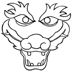 236x237 How To Draw Chinese Dragons With Easy Step - Chinese Lion Head Drawing