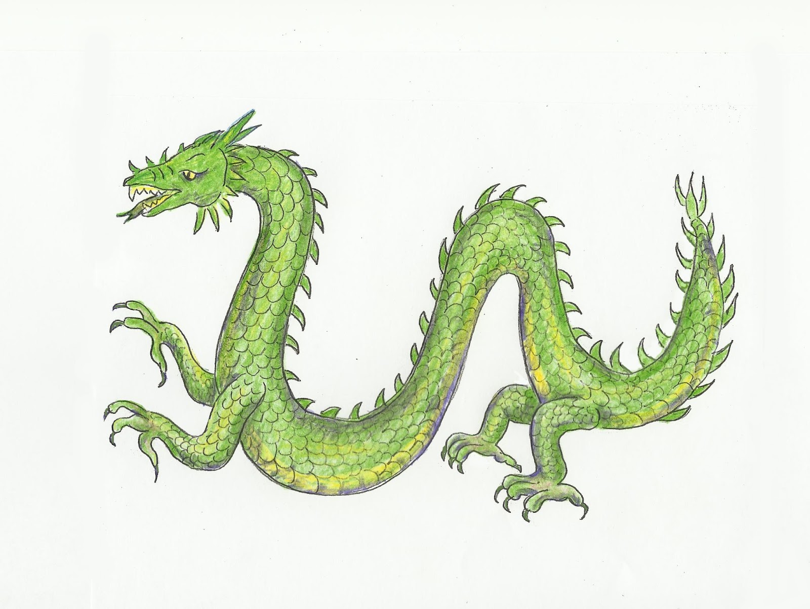 1600x1203 Draw A Dragon Art Class Ideas - Chinese New Year Dragon Drawing