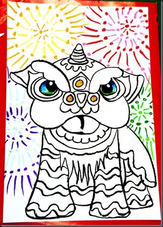 330x458 chinese new year drawing lesson did this with and year - Chinese New Year Dragon Drawing