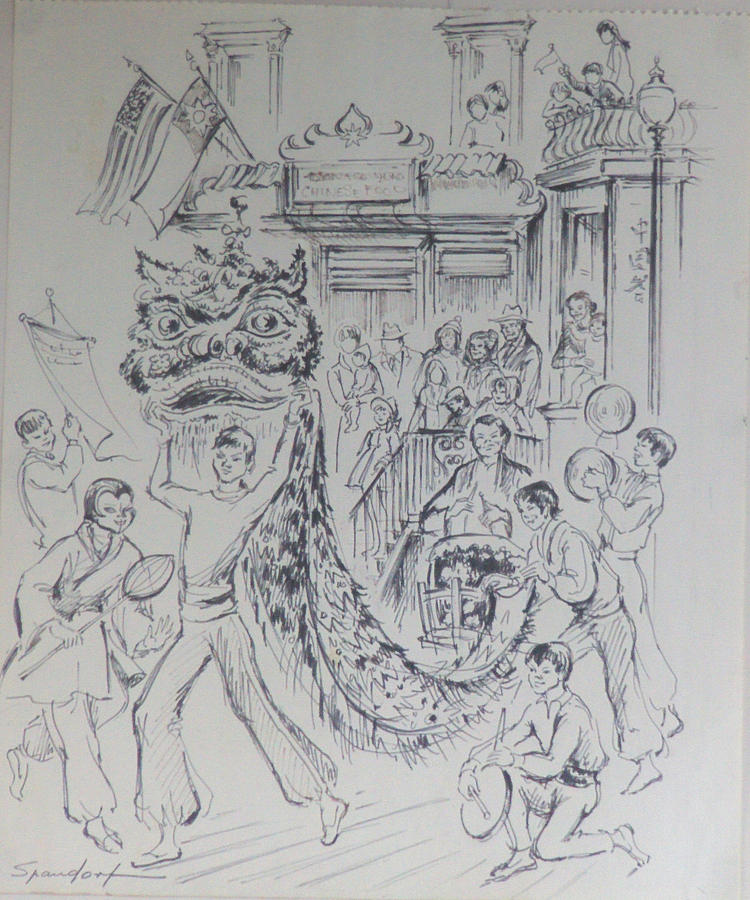 750x900 chinese new year drawing - Chinese New Year Drawing