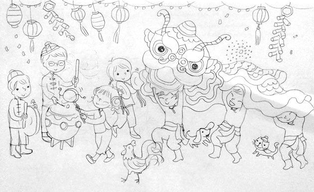 630x385 have a merry day happy chinese new year - Chinese New Year Drawing