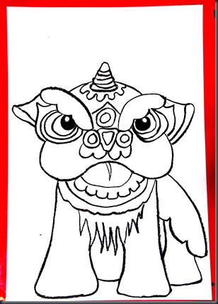 308x428 smart class chinese new year lion dancers - Chinese New Year Drawing