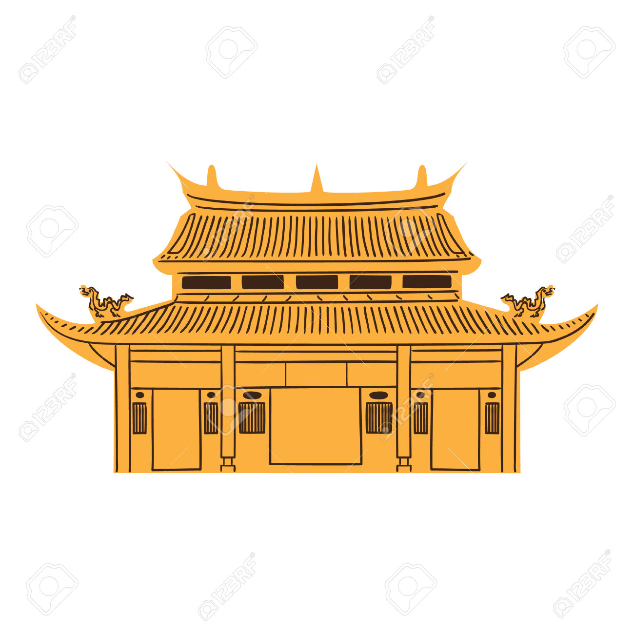 1300x1300 chinese pagoda clipart collection - Chinese Pagoda Drawing