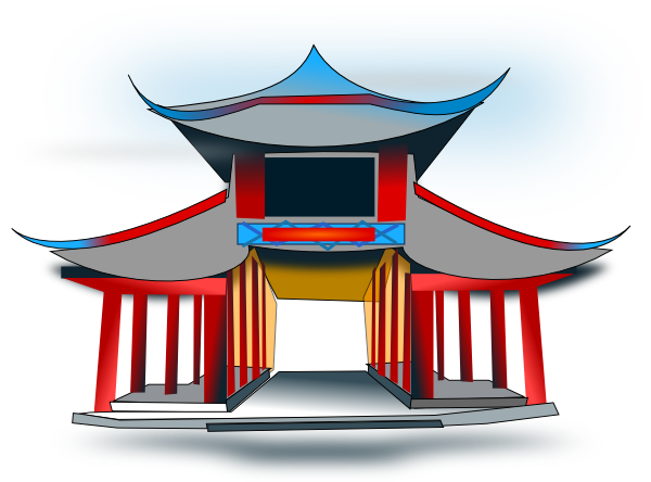 600x444 pagoda drawing tower huge freebie! download for powerpoint - Chinese Pagoda Drawing
