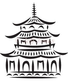 236x280 Drawing Of China - Chinese Pagoda Drawing