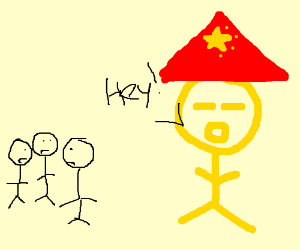 300x250 People Ignore The Hey! Of A Chinese Person Drawing - Chinese Person Drawing
