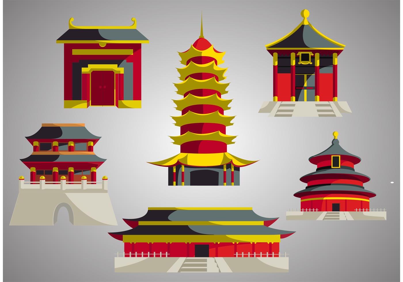 Chinese Temple Drawing at Explore collection of