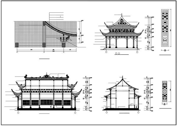 600x429 Chinese Architecture Cad Drawings - Chinese Temple Drawing