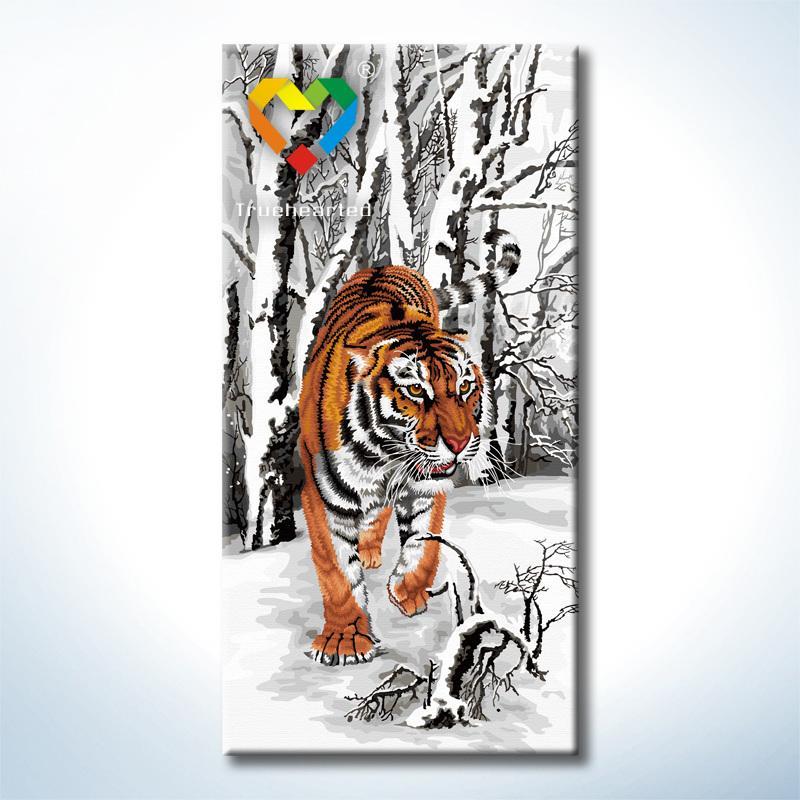 800x800 Chinese Tiger Diy Painting Baby Toys Coloring Canvas Oil - Chinese Tiger Drawing