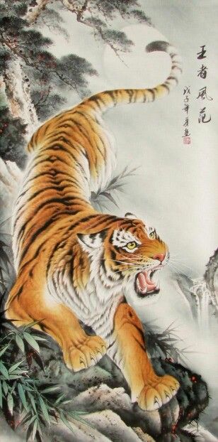 Chinese Tiger Drawing at PaintingValley.com | Explore collection of ...