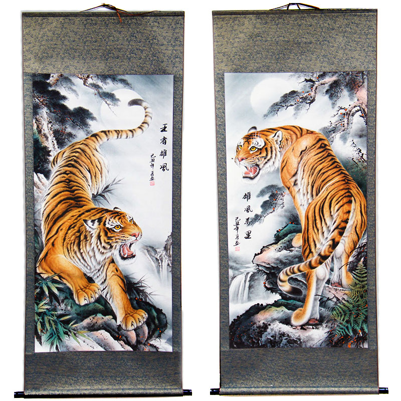 800x800 Usd Tiger Painting Chinese Painting On The Mountain Tiger - Chinese Tiger Drawing