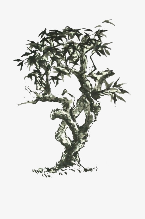 496x750 Trees, Drawing Trees, Chinese Style Png Image And Clipart For Free - Chinese Tree Drawing