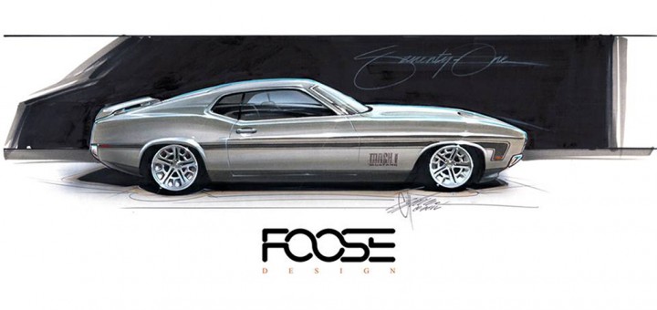 720x340 Mustang 'mach Foose' Heading To Sema Ford Authority - Chip Foose Car Drawings
