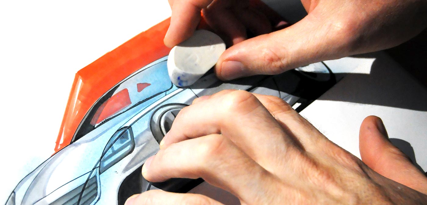 1400x674 How To Draw A Car Fast Easy - Chip Foose Drawing Book