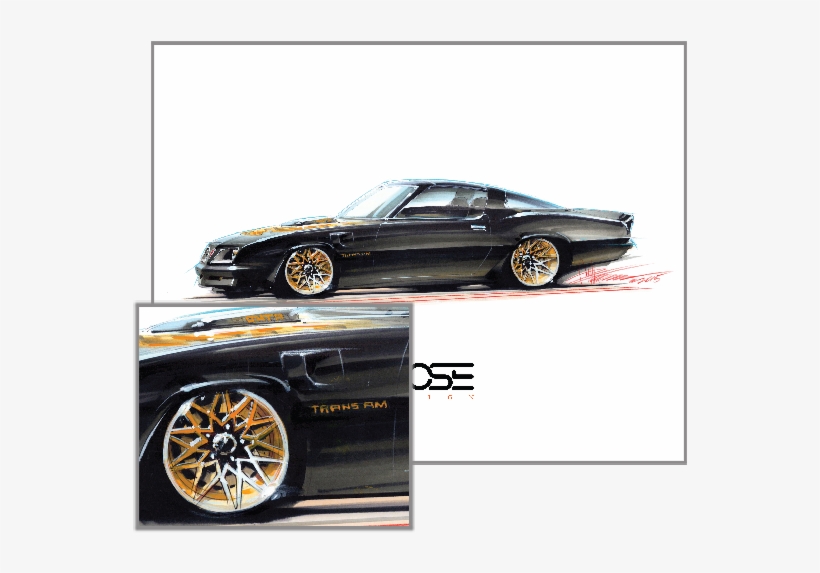 820x573 Tom's Trans Am Print - Chip Foose Drawing Book