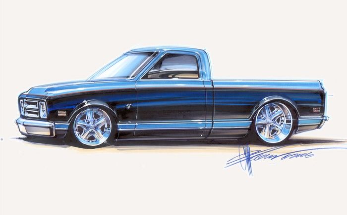 700x435 Chip Foose Sketches For Sale - Chip Foose Drawings