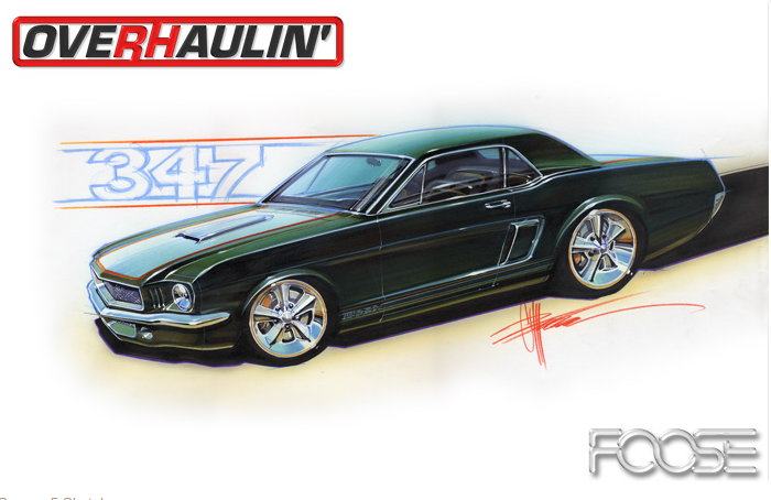 700x454 chip foose + de bocetos para overhaulin! - Chip Foose Mustang Drawing