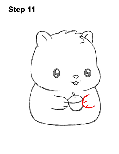 386x500 how to draw a chipmunk - Chipmunk Drawing