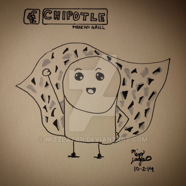 600x600 Chipotle Ink Drawing For Inktober Day - Chipotle Drawing