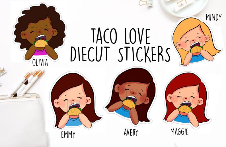 794x518 taco diecut planner sticker chipotle mexican burrito etsy - Chipotle Drawing