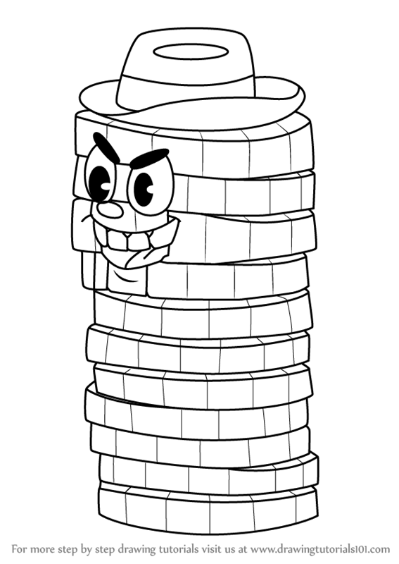 567x800 learn how to draw chips bettigan from cuphead - Chips Drawing