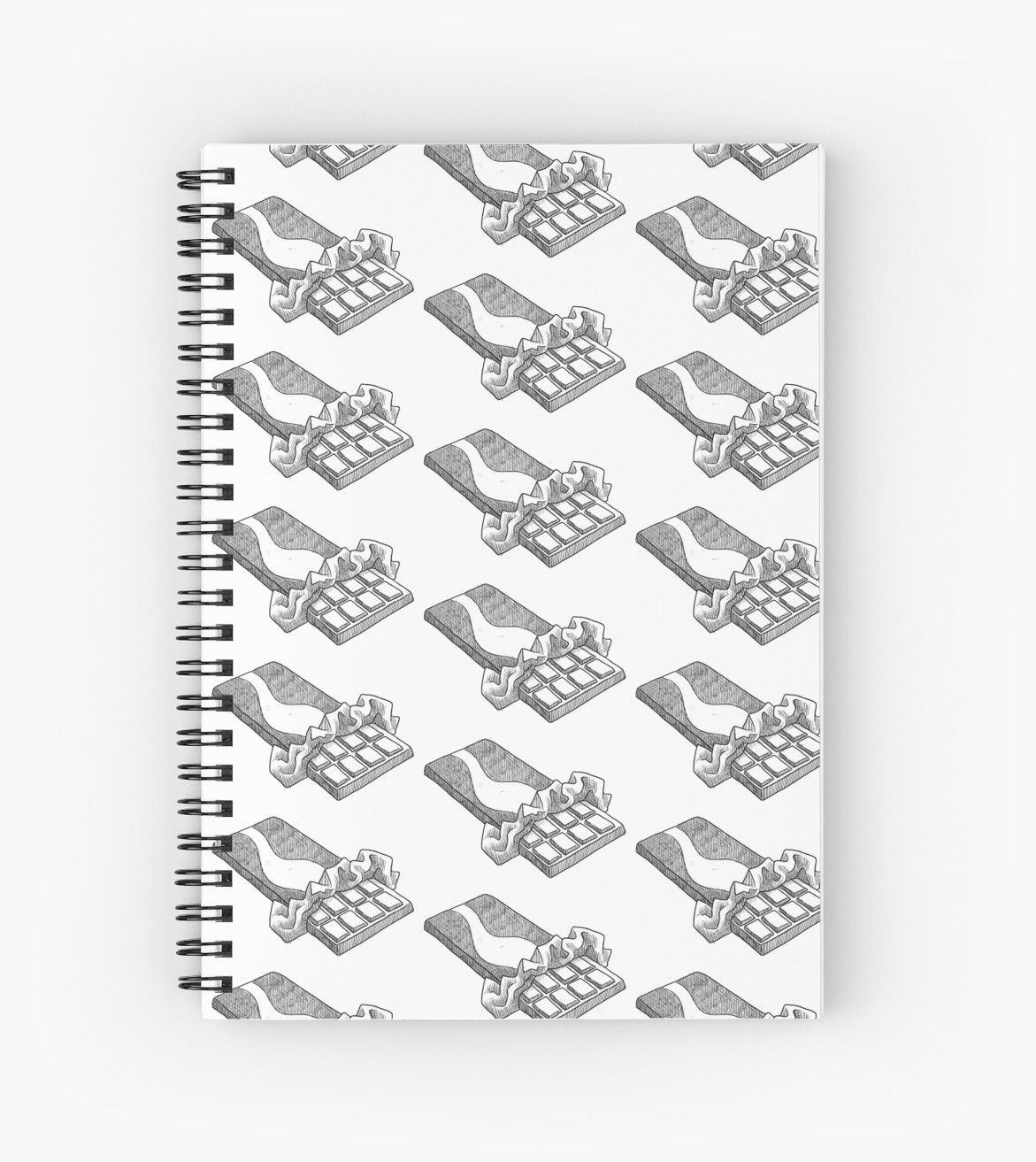 1171x1313 Chocolate Bar Drawing Spiral Notebooks - Chocolate Bar Drawing