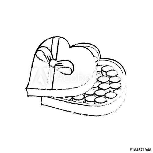 500x500 Chocolate Box Design - Chocolate Box Drawing