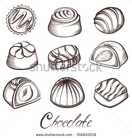 449x470 Drawing Chocolate Box - Chocolate Box Drawing