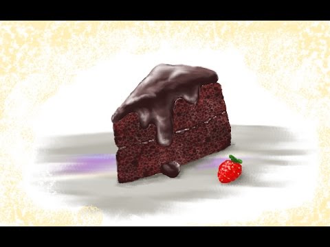 480x360 Chocolate Cake Speed Drawing - Chocolate Cake Drawing