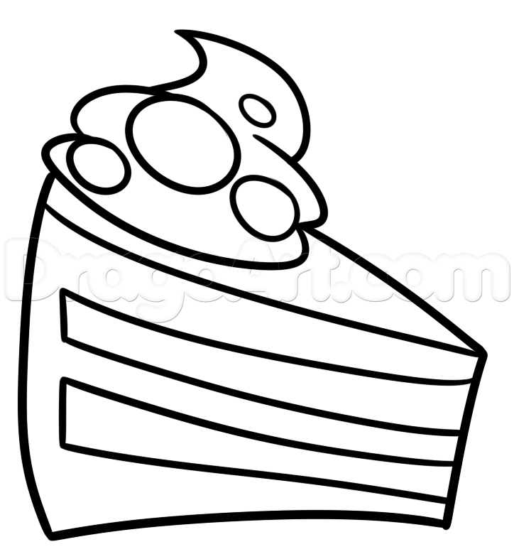 Chocolate Cake Drawing at Explore collection of