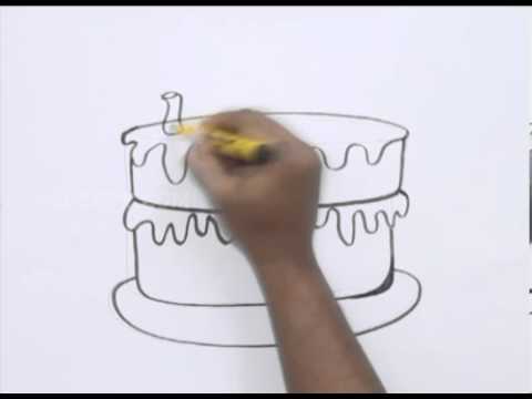480x360 How To Draw A Chocolate Cake - Chocolate Cake Drawing