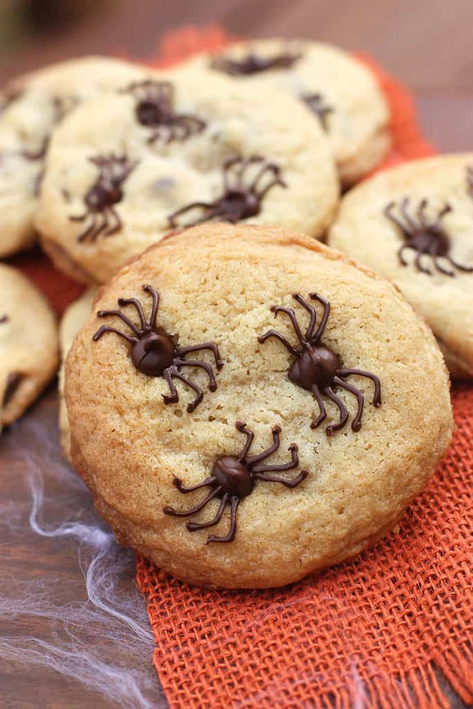 683x1024 Chocolate Chip Spider Cookies - Chocolate Chip Cookie Drawing