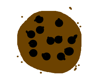 300x250 Chocolate Chip Cookie Drawing - Chocolate Chip Cookie Drawing