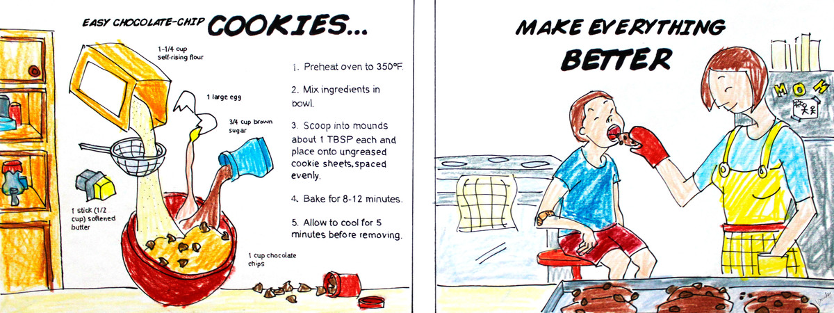 1200x450 Easy To Make Chocolate Chip Cookies Make Everything Better - Chocolate Chip Cookie Drawing