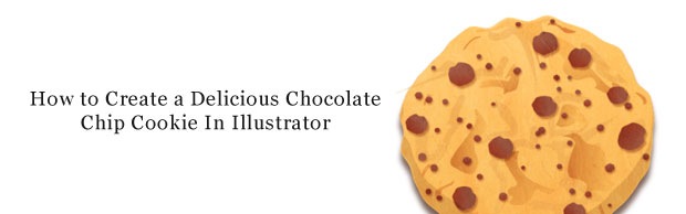 620x194 How To Create A Delicious Chocolate Chip Cookie In Illustrator - Chocolate Chip Cookie Drawing