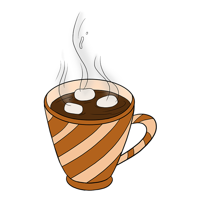 680x678 How To Draw Hot Chocolate - Chocolate Drawing