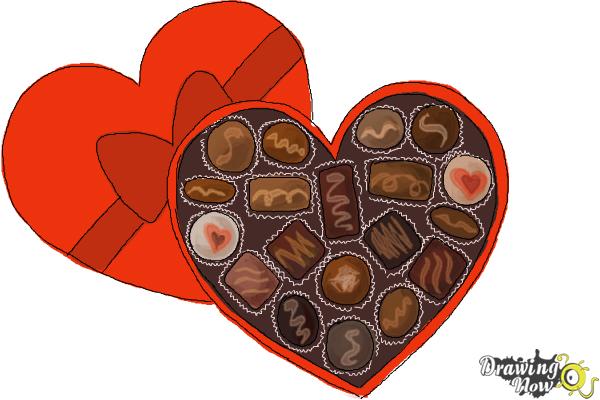 600x400 How To Draw Valentine Chocolates - Chocolate Drawing