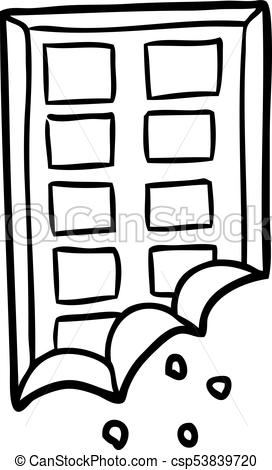 272x470 Line Drawing Of A Bar Of Chocolate - Chocolate Drawing