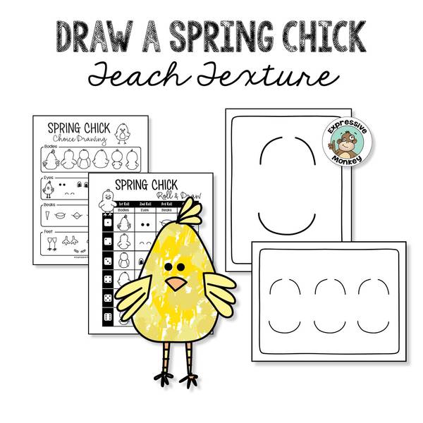 600x600 Spring Drawing Fun Expressive Monkey - Choice Drawing