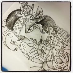 236x236 chola girl tattoos - Chola Girl Drawing