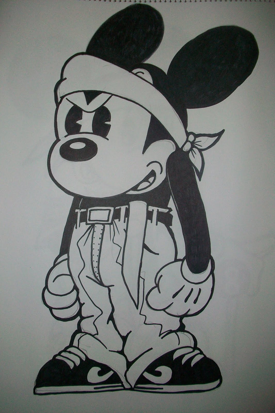1066x1600 nothing but art cholo mickey mouse - Cholo Drawings