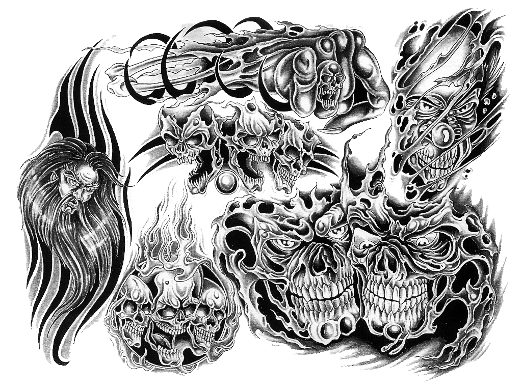 1024x768 cholo drawing skull huge freebie! download for powerpoint - Cholo Drawings Pictures