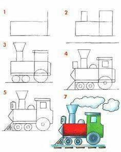 236x296 how to draw a choo choo train stones pebbles art, art - Choo Choo Train Drawing
