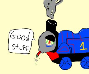 300x250 thomas the choo choo train is on drugs drawing - Choo Choo Train Drawing