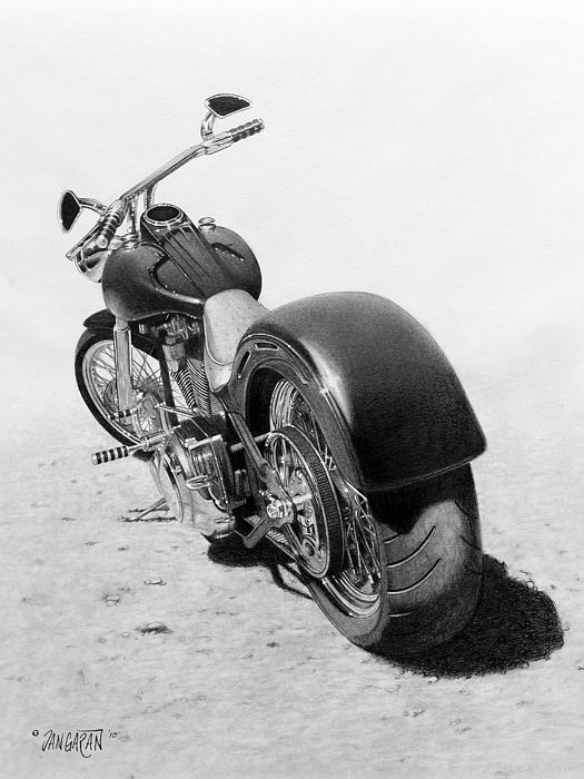525x700 custom chopper drawing - Chopper Drawing