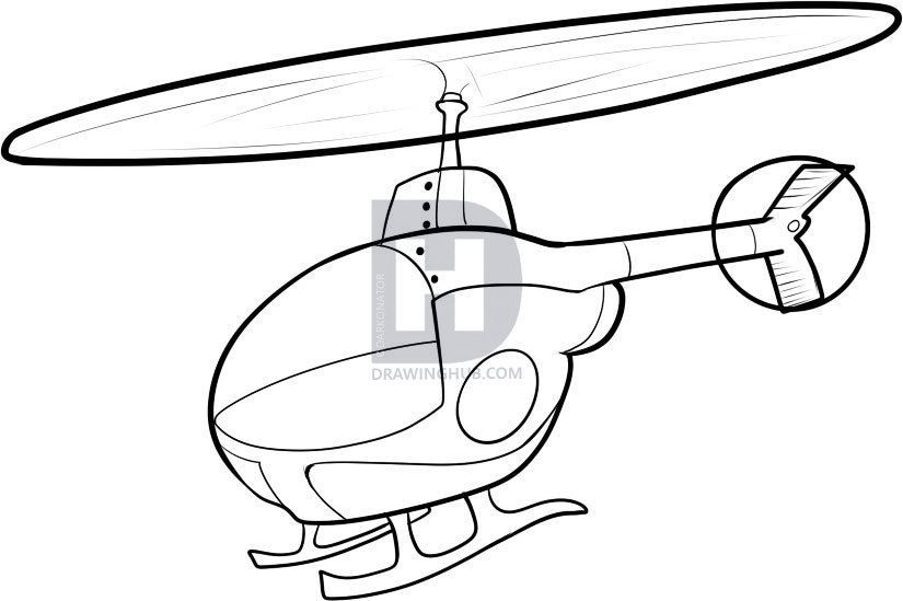 825x549 how to draw a chopper, step - Chopper Drawing