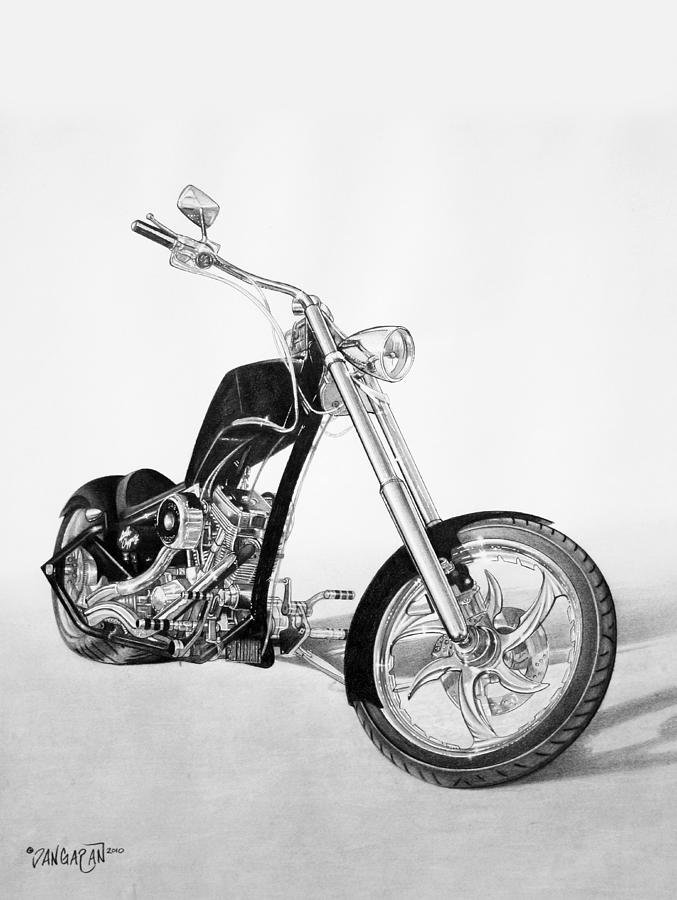 677x900 apollo chopper drawing - Chopper Drawing